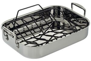 Le Creuset 3 Ply Stainless Steel Roaster & Rack
