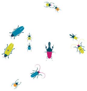 Insects Sticker - Set of 5 stickers + 5 magnets by Domestic Blue