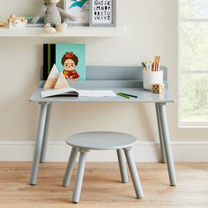 Kid's Desk and Stool Set Grey
