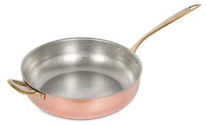 COPPER DEEP FLARED FRYPAN WITH LID - 26CM