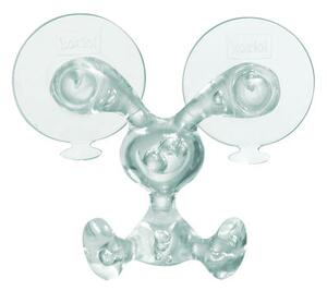 Bunny Wall hook - With sucker by Koziol Transparent