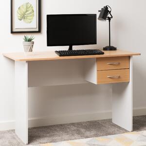 Jenny Desk White and Brown