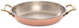 COPPER OVAL FLARED PAN WITH LID