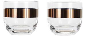 Tank Whisky glass - Set of 2 by Tom Dixon Transparent/Copper