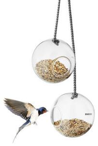 Bird feeding tray - / Set of 2 - Ø 10 cm by Eva Solo Transparent