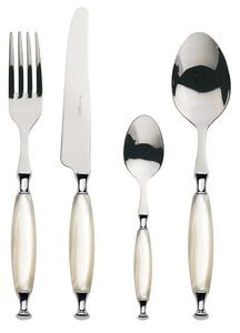 COUNTRY CHROME 4-PIECE CUTLERY SET - Black