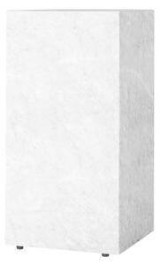 Plinth Tall End table - / Marble - 30 x 30 x H 51 cm by Menu White