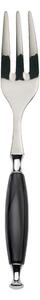 COUNTRY CHROME RING 6 THREE-PRONG CAKE FORKS - White