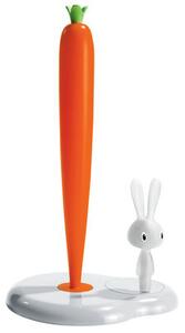 Bunny and carrot Kitchenroll holder by Alessi White