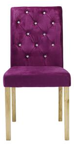 Pernir Chair Purple Velvet Pack Of 2
