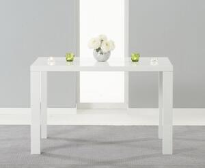 Para Large White High Gloss Rectangular Table