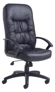 Glender High Black Leather Executive Office Chair Headrest