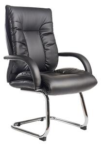 Mcall Black Faux Leather Executive Visitor Chair