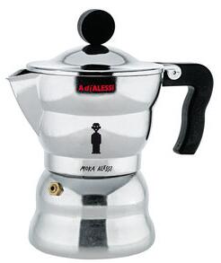 Moka Italian espresso maker - 3 cups by Alessi Metal
