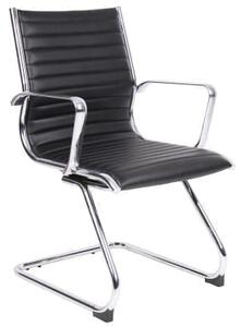 Barr Grain Leather Cantilever Office Chair
