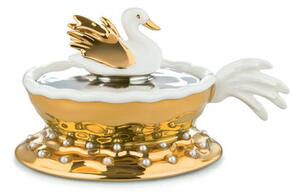 Narciso Bauble - / Hand-painted porcelain by Alessi Gold/Metal