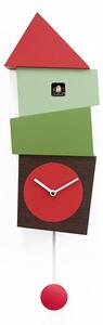 CROOKED CLOCK - Red-Green