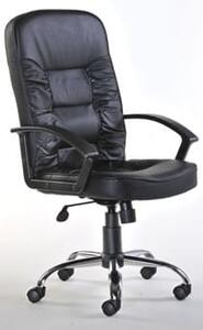 Mcall Black Leather Executive Office Chair