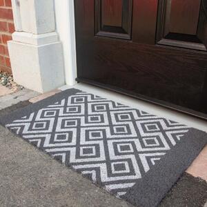 Grey Diamond Coir Outdoor Entrance Doormat