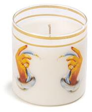 Toiletpaper - Hands with Snakes Scented candle - / Glass by Seletti Multicoloured