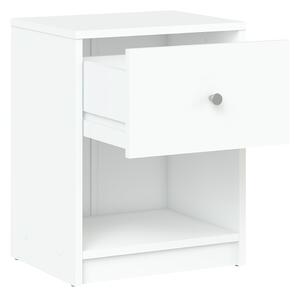 Bedside 1 Drawer In White