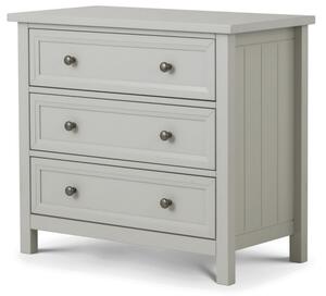 Viyella Dove Grey 3 Drawer Chest Of Drawers Stone Lacquered