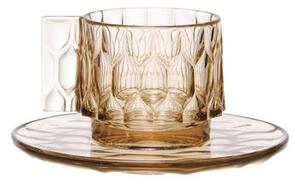 Jellies Family Coffee cup - Set cup + saucer by Kartell Green