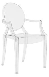 Louis Ghost Stackable armchair - transparent / Polycarbonate by Kartell Transparent