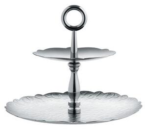 Dressed for X-mas Presentation dish - 2 levels - H 21 cm by Alessi Metal