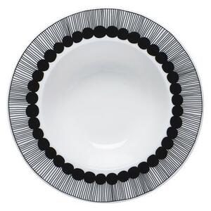 Siirtolapuutarha Soup plate - /Ø 20 cm by Marimekko White/Black