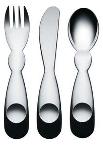 Alessini Children's cutlery - / 3 pieces by Alessi Metal