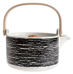 Siirtolapuutarha Teapot by Marimekko White/Black
