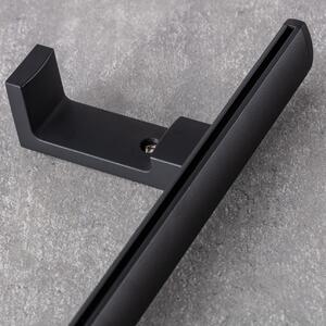 Metal wall bracket for ceiling rail Premium black