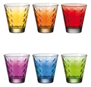 Optic Whisky glass - Set 6 multicoloured glasses by Leonardo Multicoloured