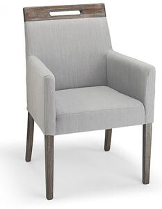 Modosi Fabric Wood Chair Grey