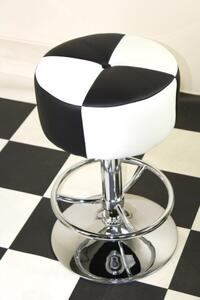 Morani Bar Stool Black White