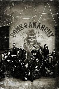 Poster SONS OF ANARCHY - vintage, (61 x 91.5 cm)