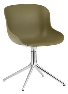 Hyg Swivel armchair - / Polypropylene by Normann Copenhagen Green
