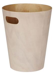 Woodrow Wastepaper basket - / Wooden basket - Ø 23 x H 28 cm by Umbra White/Natural wood