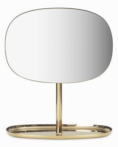 Flip Free standing mirrors - / Adjustable - sundries tray by Normann Copenhagen Gold