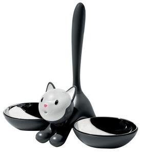 Tigrito Dish - For cats by Alessi Black