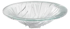FLORA CENTERPIECE WITH GLASS BOWL - Ex Display - White