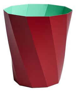Paper Paper Wastepaper basket - / 100% recycled paper - Ø 28 x H 30.5 cm by Hay Red