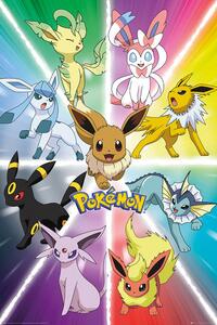 Poster Pokemon - Eevee Evolution, (61 x 91.5 cm)