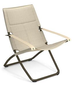 Snooze Cosy Reclining chair - / Mesh fabric - Foldable - 2 positions by Emu Beige