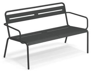 Star Stackable bench - / With armrests - L 129 cm by Emu Metal