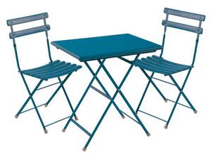 Arc en Ciel Set table & chairs - Table 70x50cm + 2 chairs by Emu Blue
