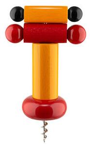 / By Ettore Sottsass Bottle opener - / Alessi 100 Values ​​Collection by Alessi Orange