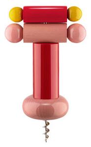 / By Ettore Sottsass Bottle opener - / Alessi 100 Values ​​Collection by Alessi Pink