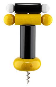/ By Ettore Sottsass Bottle opener - / Alessi 100 Values ​​Collection by Alessi Black